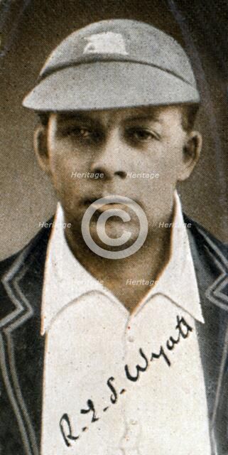 Robert Elliot Storey Wyatt, (Quiet Wyatt), all-round circketer, 1935. Artist: Unknown