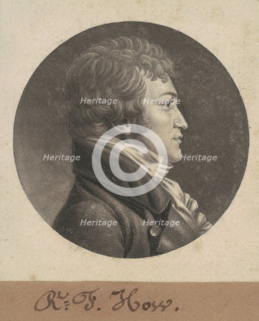 Robert F. How, 1806. Creator: Charles Balthazar Julien Févret de Saint-Mémin.