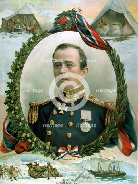Robert Falcon Scott, British Antarctic explorer, 1914. Artist: Unknown