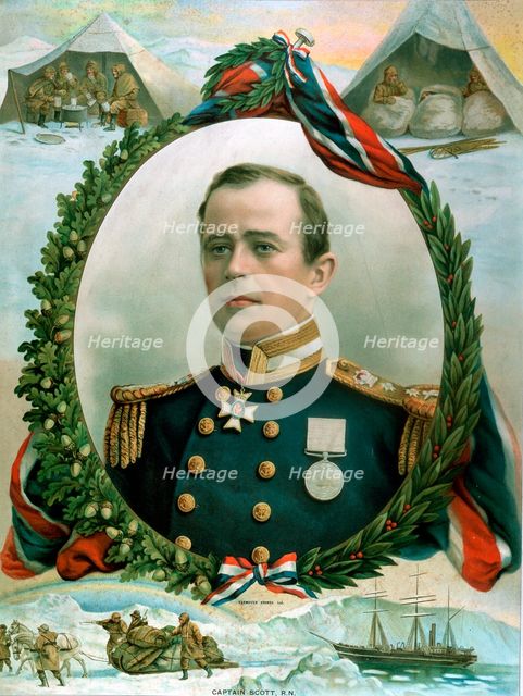 Robert Falcon Scott, British Antarctic explorer, 1914. Creator: Unknown.