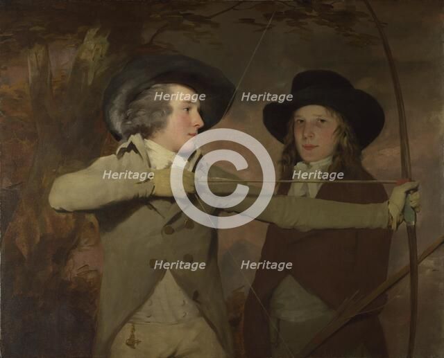 Robert Ferguson of Raith and Lieutenant-General Sir Ronald Ferguson (The Archers), c. 1789. Artist: Raeburn, Sir Henry (1756-1823)