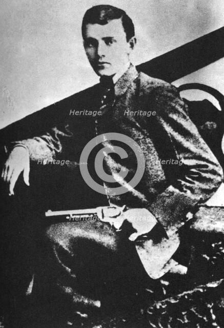 Robert Ford, the killer of the outlaw Jesse James, c1880s (1954). Artist: Unknown