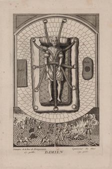 Robert Francois Damiens (1715-1757) at the Châtelet, 2nd March 1757. Creator: Anonymous