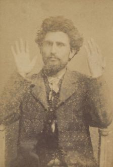Robert. Fritz, Malatesta. 24 ans, Suisse. Excitation à la haine des citoyens les uns ..., 1880s-90s. Creator: Alphonse Bertillon
