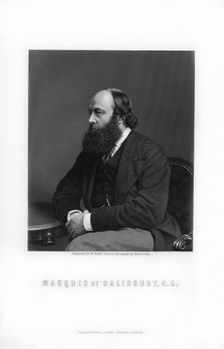 Robert Gascoyne-Cecil, 3rd Marquess of Salisbury, British statesman and Prime Minister, 1893.Artist: W Roffe