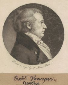 Robert Goodloe Harper, 1799. Creator: Charles Balthazar Julien Févret de Saint-Mémin