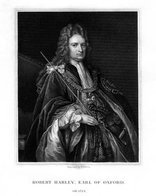 Robert Harley, 1st Earl of Oxford, politician, (1832).Artist: WT Mote