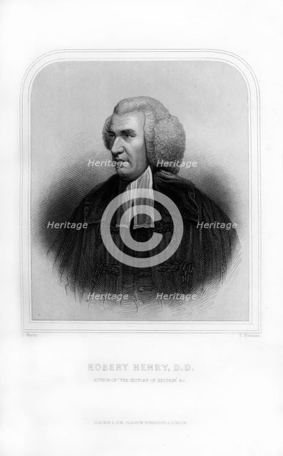 Robert Henry, Scottish historian, (1870).Artist: S Freeman