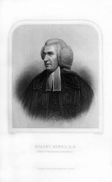 Robert Henry, Scottish historian, (1870).Artist: S Freeman