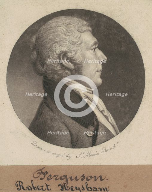 Robert Heysham, 1802. Creator: Charles Balthazar Julien Févret de Saint-Mémin.