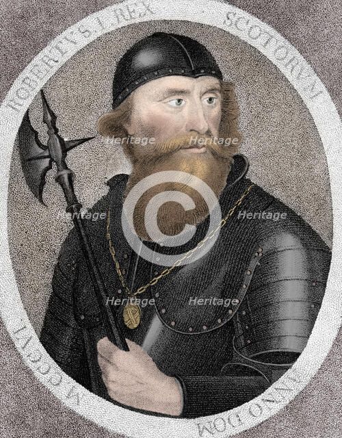 Robert I, commonly Robert the Bruce, King of Scotland, (1797). Artist: E Harding.