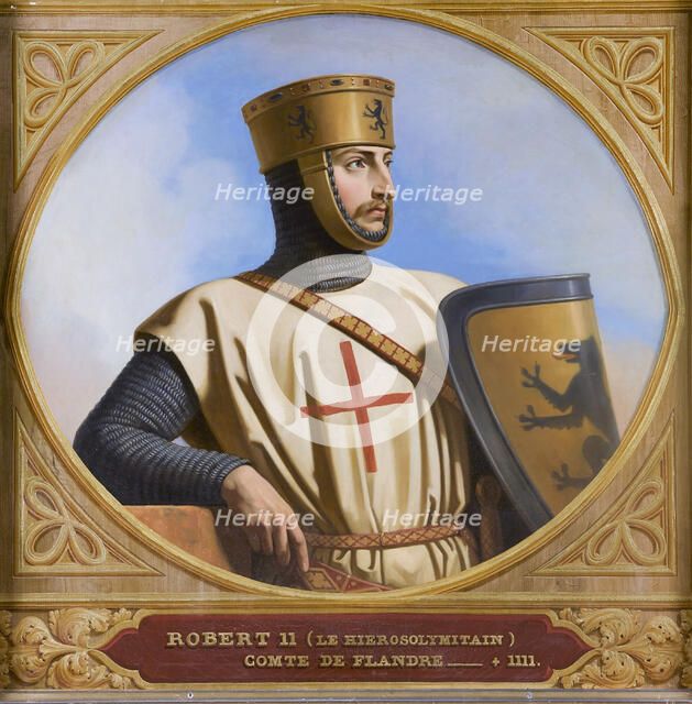 Robert II of Jerusalem , 1843. Creator: Decaisne, Henri (1799-1852).