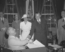 Robert Jackson Sworn in As Justice, Washington, D.C. July 11 1941. Creator: Harris & Ewing