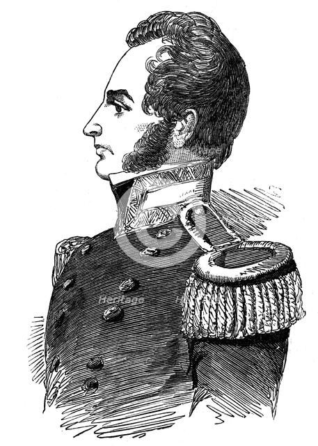 Robert John Le Mesurier MacClure, pioneer arctic explorer, 1853. Artist: Unknown