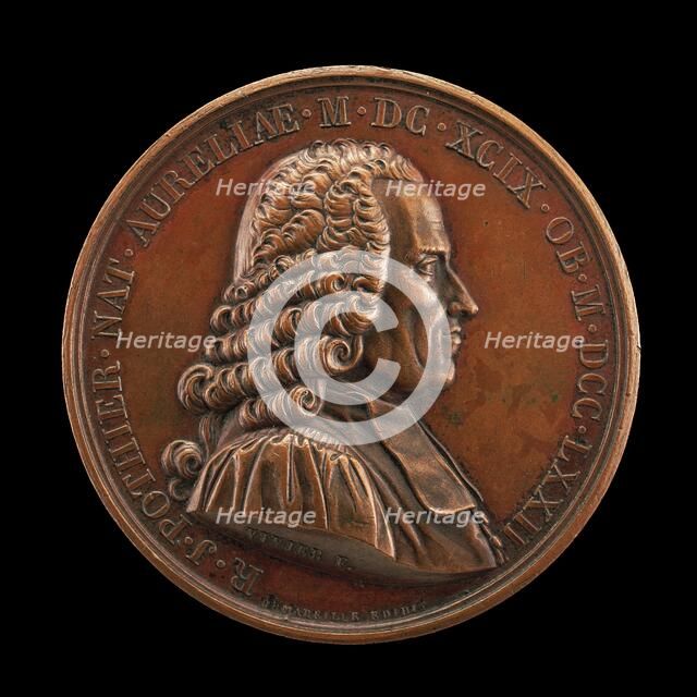 Robert-Joseph Pothier, 1699-1772, Jurist and Professor [obverse], 1823. Creator: Mathias-Nicholas-Marie Vivier.