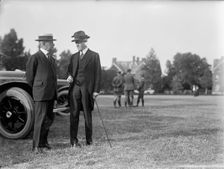 Robert Lansing, Secretary of State, Left, with John W. Davis, 1917. Creator: Harris & Ewing