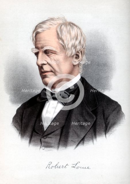 Robert Lowe, 1st Viscount Sherbrooke, British statesman, c1890.Artist: Cassell, Petter & Galpin