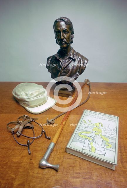 Robert Louis Stevenson relics, Lady Stair's House, Edinburgh, Scotland. Creator: Tony Evans.