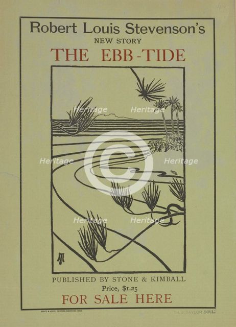 Robert Louis Stevenson's new story the ebb-tide, c1895 - 1911. Creator: Unknown.