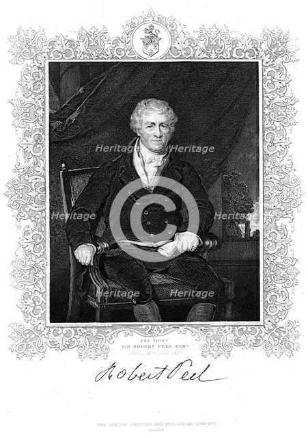 Robert Peel, British industrialist. Artist: Unknown