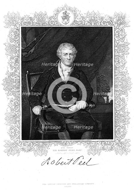 Robert Peel, British industrialist. Artist: Unknown
