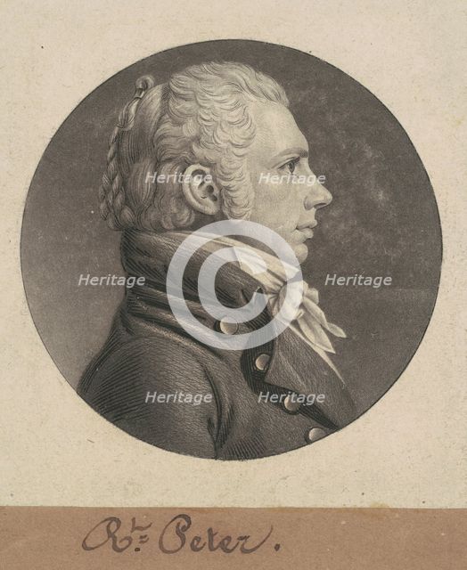 Robert Peter, Jr., 1806. Creator: Charles Balthazar Julien Févret de Saint-Mémin.