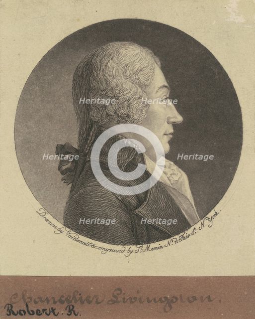 Robert R. Livingston, 1796. Creator: Charles Balthazar Julien Févret de Saint-Mémin.