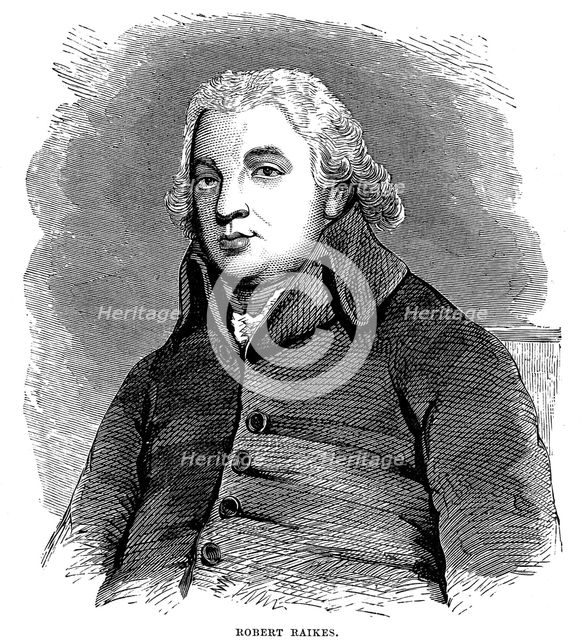 Robert Raikes, English philanthropist and publisher, 1780 (1880). Artist: Unknown