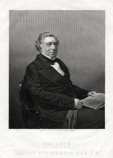 Robert Stephenson, English civil engineer, 1880. Artist: DJ Pound