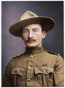 Robert Stephenson Smyth Baden-Powell, British soldier, c1900. Creator: Anon
