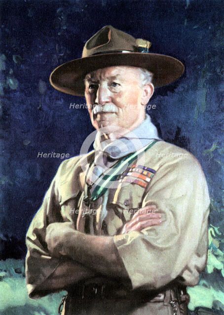 Robert Stephenson Smyth Baden-Powell, lst Viscount Baden-Powell, English soldier. Creator: Unknown.