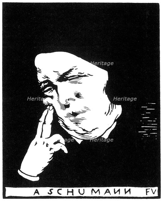 Robert Schumann (1810-1856), 1893.  Creator: Vallotton, Felix Edouard (1865-1925).