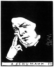 Robert Schumann (1810-1856), 1893. Creator: Vallotton, Felix Edouard (1865-1925)