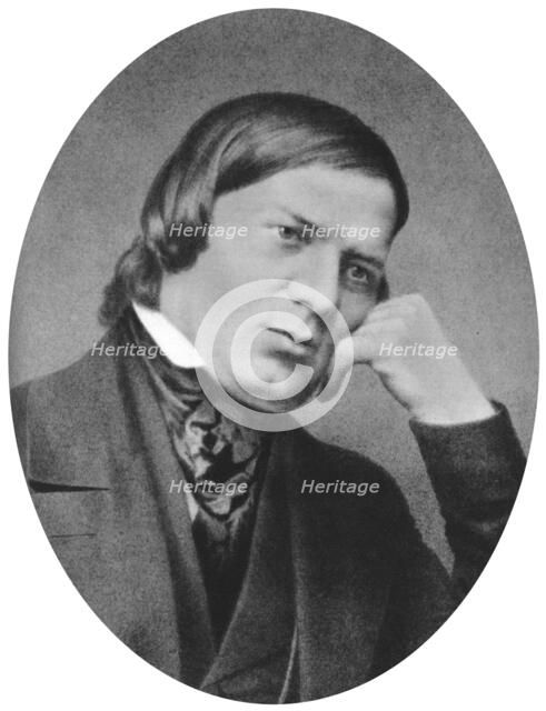 Robert Schumann (1810-1856) was a German composer, aesthete and influential music critic. Artist: Unknown