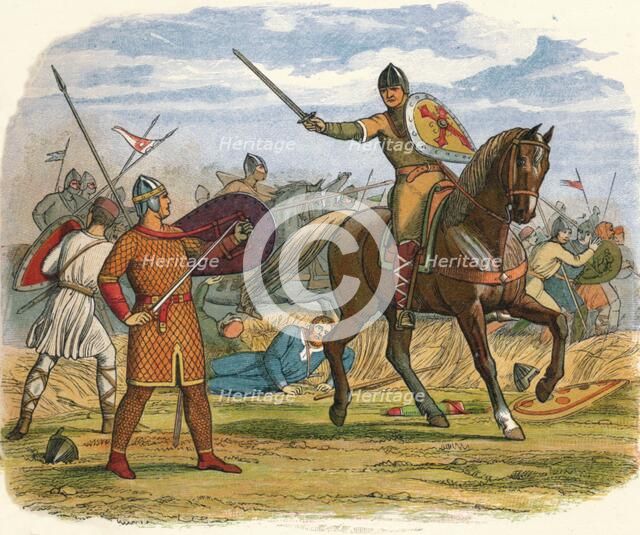 'Robert taken prisoner by the clerk Baudri', 1106 (1864). Artist: James William Edmund Doyle.