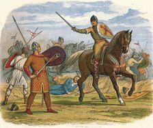 Robert taken prisoner by the clerk Baudri 1106 (1864). Artist: James William Edmund Doyle