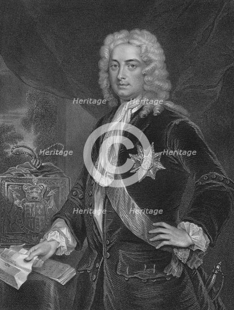 '"Robert Walpole, Earl of Orford." From the original of Jarvis, in the collection of Thomas Walpole, Creator: H Robinson.