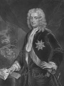 "Robert Walpole, Earl of Orford." From the original of Jarvis, in the collection of Thomas Walpole, Creator: H Robinson