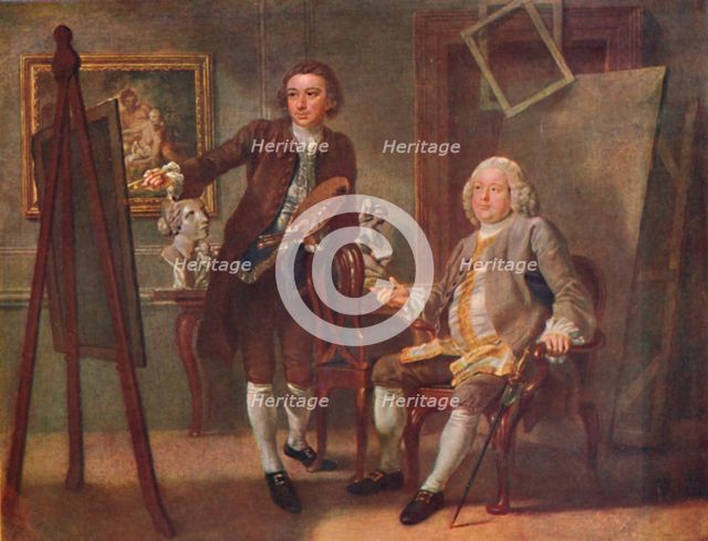 'Robert Walpole, First Earl of Orford, K.G., in the Studio of Francis Hayman, R.A.', c1748-1750, (19 Artist: Francis Hayman.