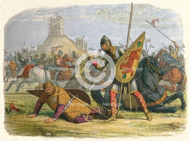 'Robert wounds his father', 1079 (1864). Artist: James William Edmund Doyle.