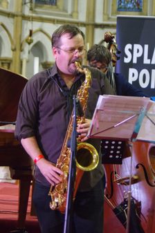 Roberto Manzin, Eastbourne Jazz Festival, Christ Church, Eastbourne, East Sussex, 30 Sep 2018. Creator: Brian O'Connor