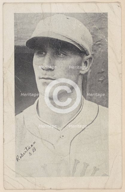 Robertson, 3 B, from Baseball strip cards (W575-2), ca. 1921-22. Creator: Unknown.