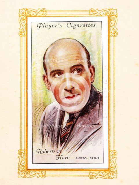 Robertson Hare Collectables Picture of movie stars that came with the Players cigarette packet, 1934 Creator: Unknown.