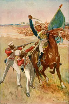 Roberts Wins the Victoria Cross (1901). Creator: Sidney E Paget