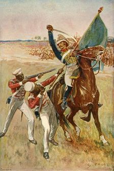 Roberts Wins the Victoria Cross (1901). Creator: Sidney E Paget