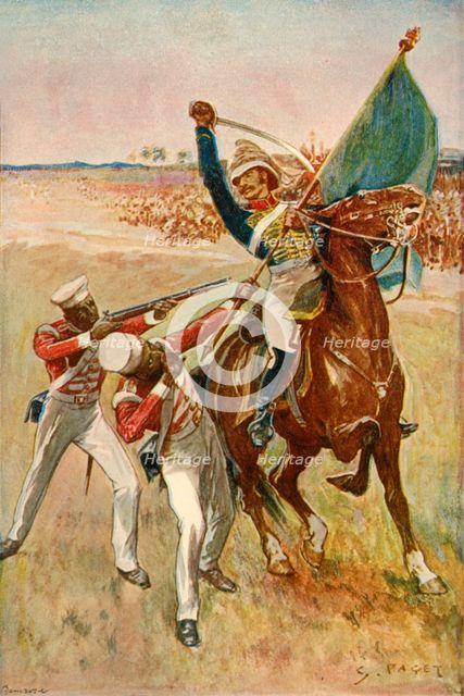 'Roberts Wins the Victoria Cross', (1901). Creator: Sidney E Paget.