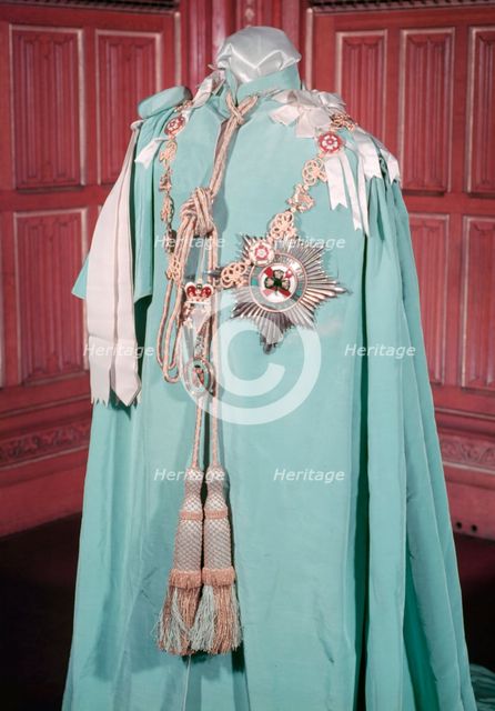Robes and insignia of the Order of St Patrick, c1955. Creator: Arthur Charles Kirby Ware.