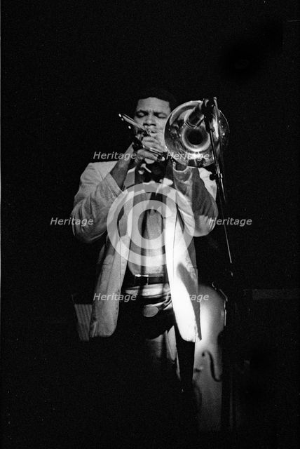 Robin Eubanks, Ronnie Scott’s Jazz Club, Soho, London, May 1990. Creator: Brian O'Connor.