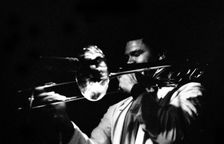 Robin Eubanks, Ronnie Scott’s Jazz Club, Soho, London, May 1990. Creator: Brian O'Connor