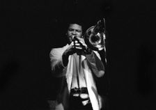 Robin Eubanks, Ronnie Scott’s Jazz Club, Soho, London, May 1990. Creator: Brian O'Connor